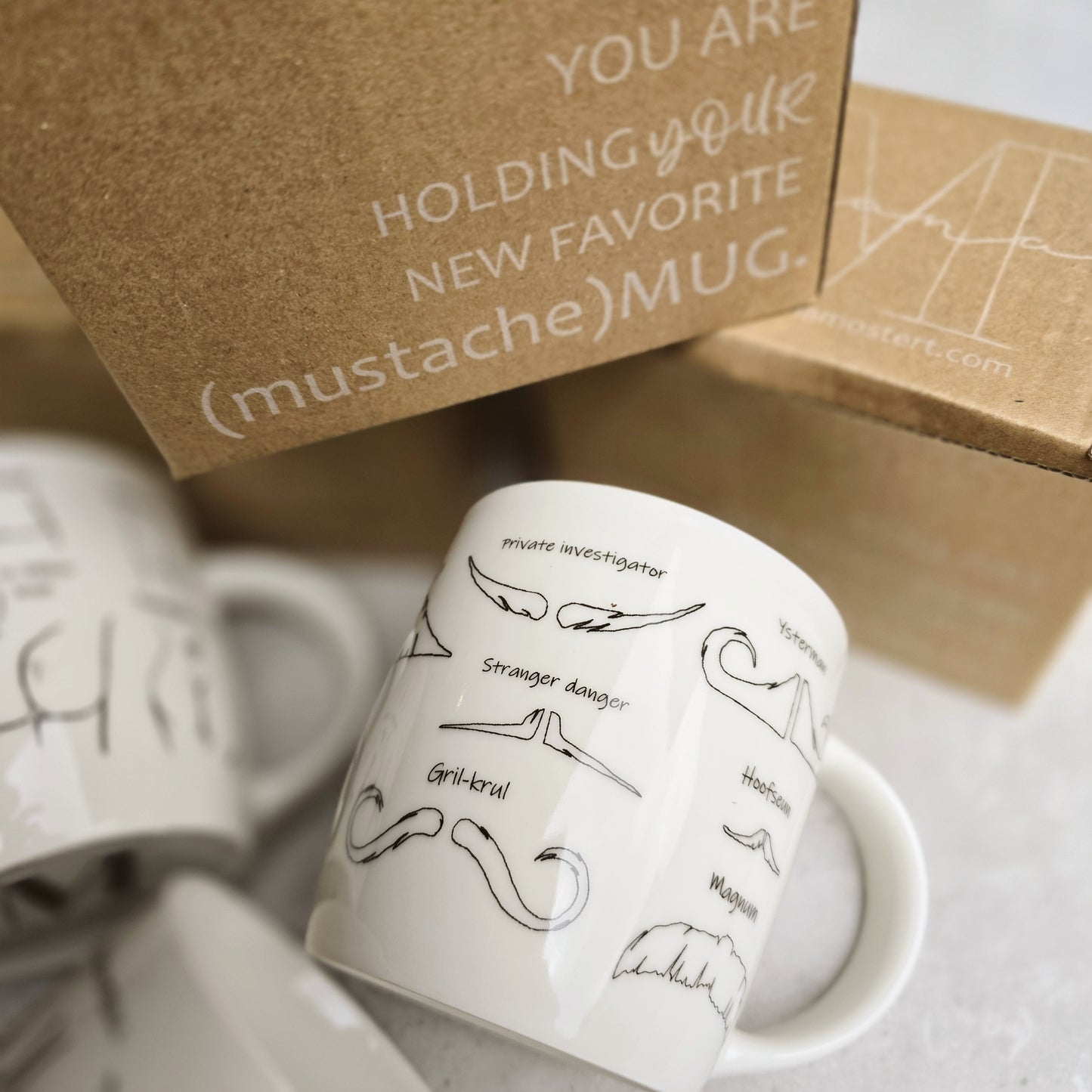 Manly Moustache Mug